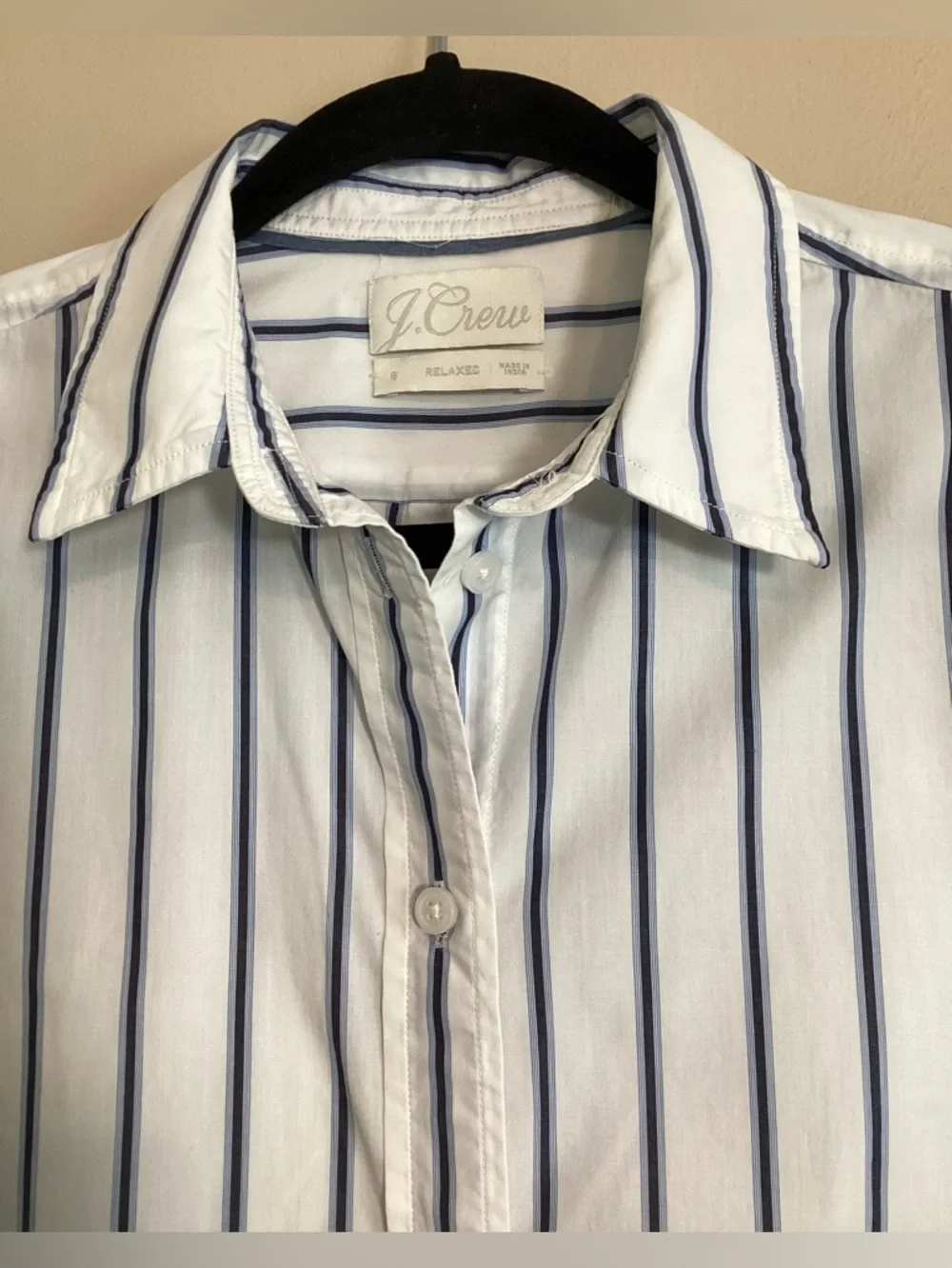 J. Crew Relaxed Fit Preppy Striped Shirt Size 8 Re-Imagined by J.  Crew - Picture 2 of 8
